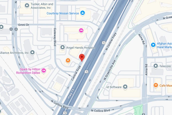 Google Map image of TJ Concrete Contractor in Dallas, TX - Concrete Contractor Near Me